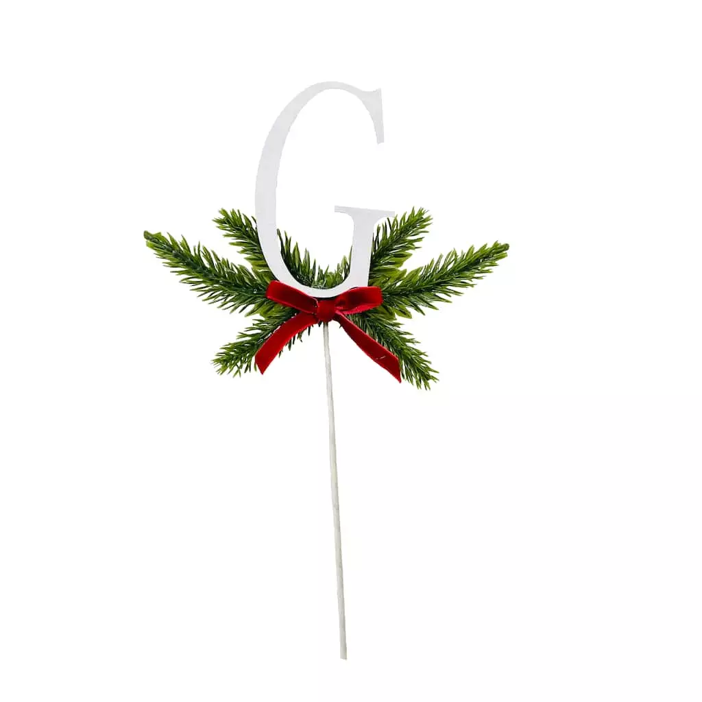 Promo 🔔 Christmas Pine Sprig Letter G Pick by Ashland® ⭐ 3 Promo 🔔 Christmas Pine Sprig Letter G Pick by Ashland® ⭐