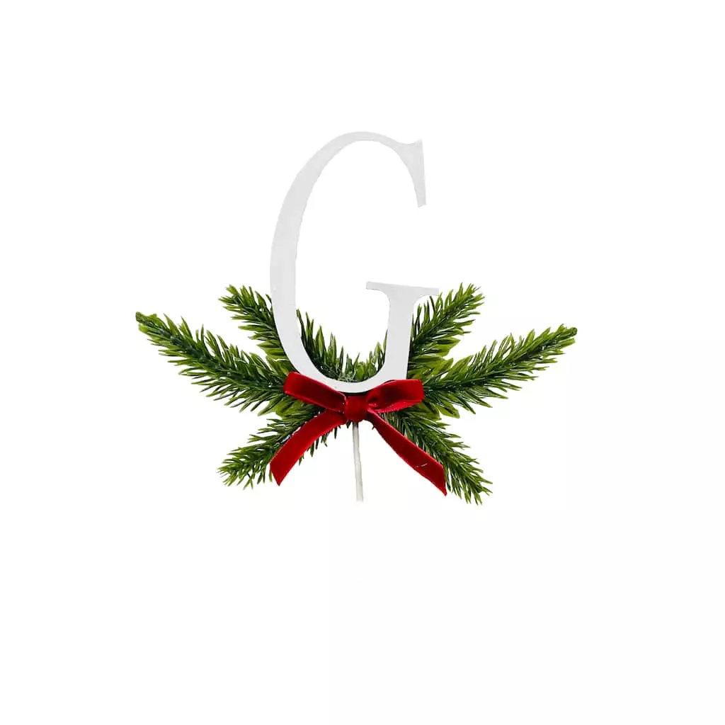 Promo 🔔 Christmas Pine Sprig Letter G Pick by Ashland® ⭐ 4 Promo 🔔 Christmas Pine Sprig Letter G Pick by Ashland® ⭐ - Image 2