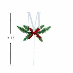 Best deal 🌟 Christmas Pine Sprig Letter M Pick by Ashland® 🎉 -Ashland Sale Store 10701122 3