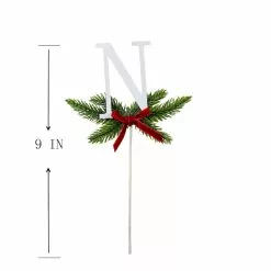 Discount ❤️ Christmas Pine Sprig Letter N Pick by Ashland® 🔔 -Ashland Sale Store 10701126 3