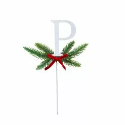 Wholesale 👍 Christmas Pine Sprig Letter P Pick by Ashland® 😉
