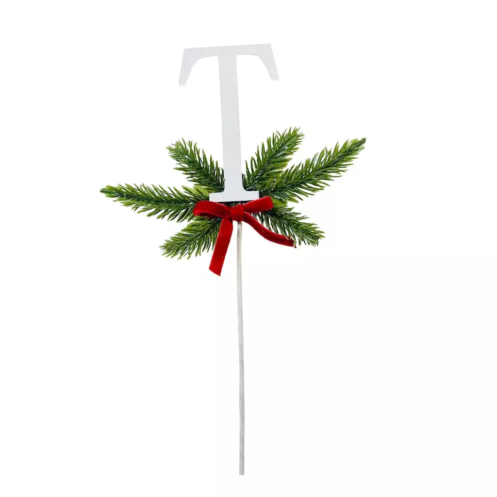Best Pirce 🤩 Christmas Pine Sprig Letter T Pick by Ashland® 🌟 3 Best Pirce 🤩 Christmas Pine Sprig Letter T Pick by Ashland® 🌟