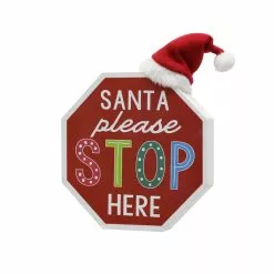 Buy ⌛ 8.5" Santa Stop Here Tabletop Sign by Ashland® 🌟