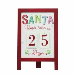 Flash Sale ❤️ 18.5" Santa Stop Here Countdown Decoration by Ashland® ❤️