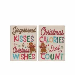 Best deal ✨ Assorted Gingerbread Block Sign Tabletop Décor by Ashland® 😉