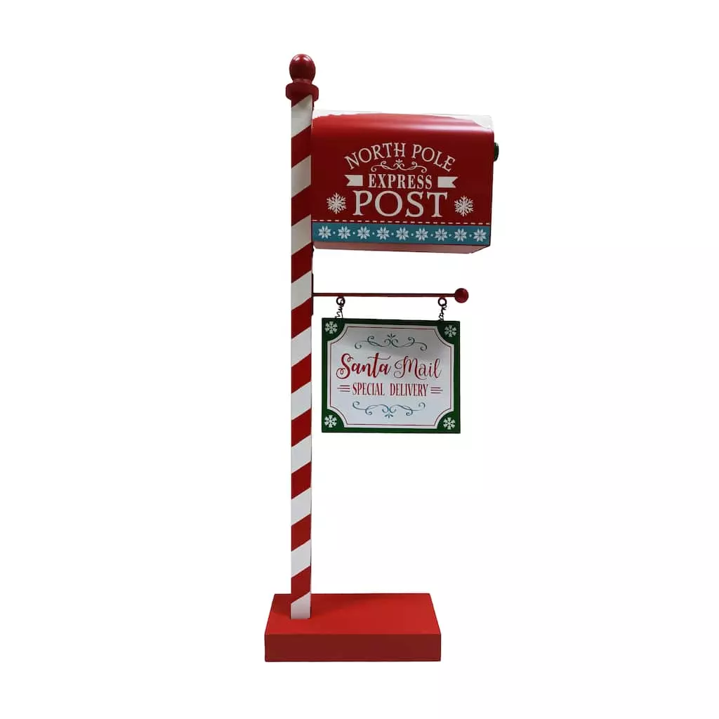Discount ✨ 31'' Mailbox Stand Tabletop Christmas Décor by Ashland® ✔️ 3 Discount ✨ 31'' Mailbox Stand Tabletop Christmas Décor by Ashland® ✔️