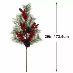 Top 10 👍 Cashmere Pine with Red Berries Stem by Ashland® 🧨 -Ashland Sale Store 10701304 3