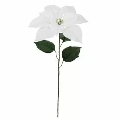 Hot Sale 🔔 Glittery White Poinsettia Stem by Ashland® 🧨