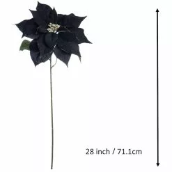 Budget 😍 Black Poinsettia Stem by Ashland® 😉 -Ashland Sale Store 10701336 3
