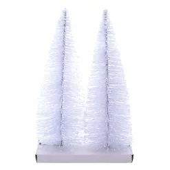 Flash Sale 👏 12" White Bottle Brush Trees, 2ct. by Ashland® 🛒