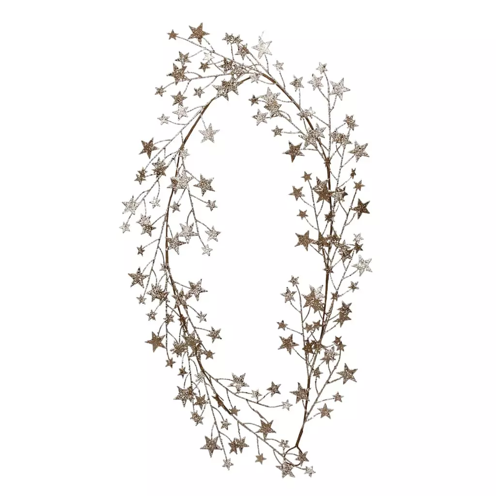 Deals 👏 6ft. Metallic Glitter Star Garland by Ashland® 🎉 4 Deals 👏 6ft. Metallic Glitter Star Garland by Ashland® 🎉 - Image 2