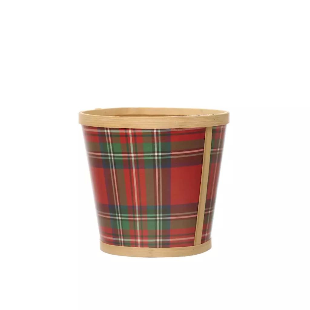 Discount ✨ 6" Plaid Bamboo Print Pot by Ashland® 🎉 4 Discount ✨ 6" Plaid Bamboo Print Pot by Ashland® 🎉 - Image 2