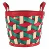 Best deal 😍 9.5" Medium Red and Green Woven Wood Chip Basket by Ashland® ❤️ -Ashland Sale Store 10701814 1