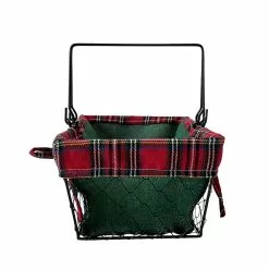Top 10 ⭐ 11.5" Medium Wire Basket with Green Burlap by Ashland® ❤️ -Ashland Sale Store 10701815 3