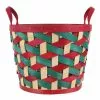 Promo 👏 11.5" Large Red and Green Woven Wood Chip Basket by Ashland® 👏 -Ashland Sale Store 10701818 1