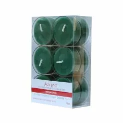 Buy 💯 Christmas Cottage Smooth Green Tealights by Ashland®, 12ct. 🧨 -Ashland Sale Store 10701828 4