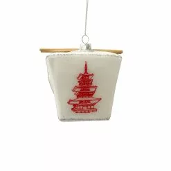 New ⌛ 4" Glass Chinese Take Out Ornament by Ashland® ⭐ -Ashland Sale Store 10701853 3