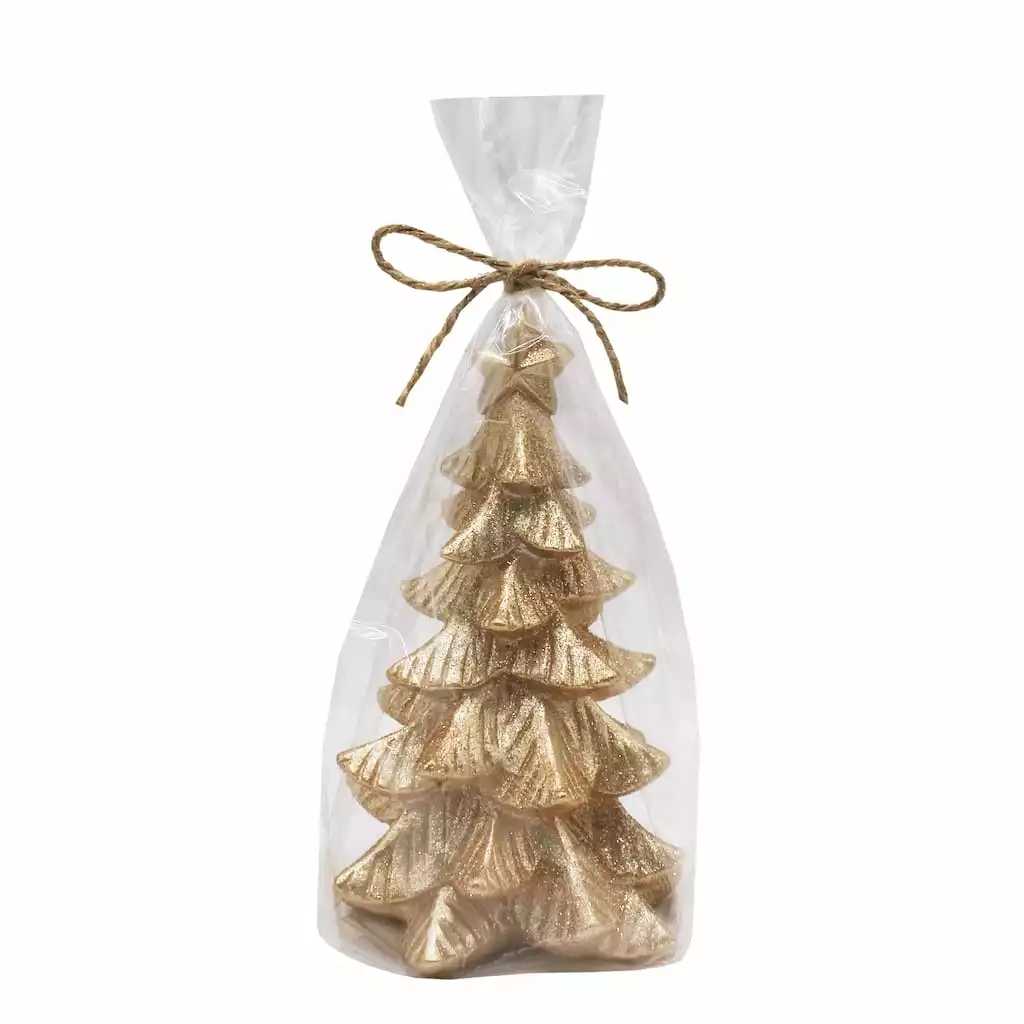 Buy 🛒 3.74" x 6.5" Gold Christmas Tree Candle by Ashland® 🔔 4 Buy 🛒 3.74" x 6.5" Gold Christmas Tree Candle by Ashland® 🔔 - Image 2