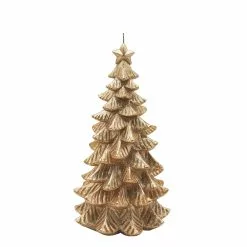 Deals ⌛ 5" x 10" Gold 🎁 Christmas Tree Candle by Ashland® ⌛