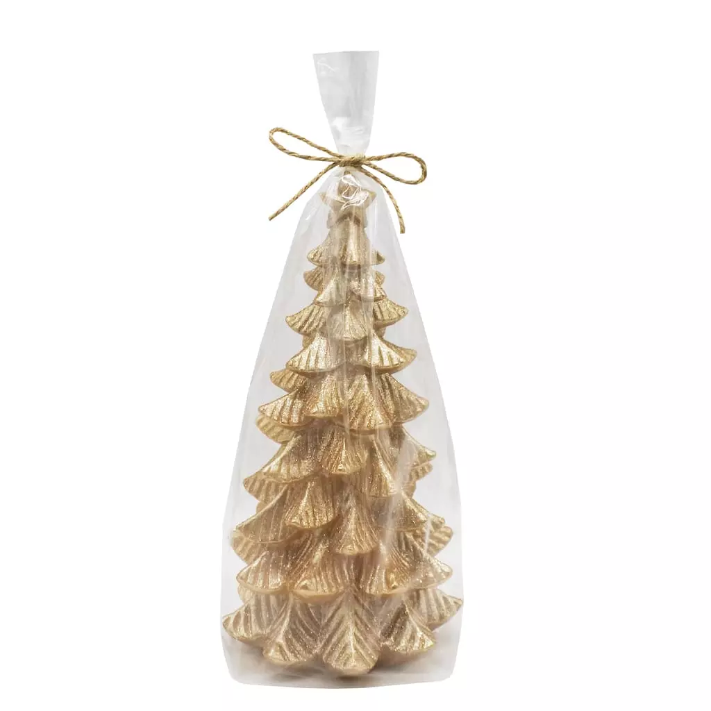 Deals ⌛ 5" x 10" Gold 🎁 Christmas Tree Candle by Ashland® ⌛ 4 Deals ⌛ 5" x 10" Gold 🎁 Christmas Tree Candle by Ashland® ⌛ - Image 2
