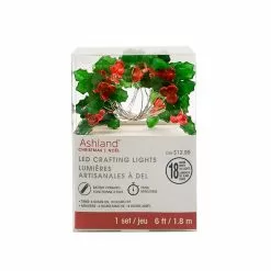 Flash Sale 🥰 18ct. Holly Berries & Leaves LED Crafting Lights by Ashland® ✔️ -Ashland Sale Store 10701966 4