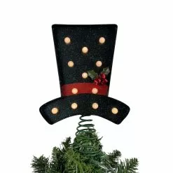Cheapest ⭐ 10" Snowman Top Hat Lighted Tree Topper by Ashland® 💯 -Ashland Sale Store 10701970 3