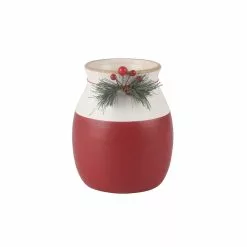 Top 10 ⭐ 6.75" Red & White Holly Vase by Ashland® 😀