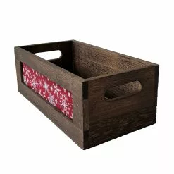 Wholesale 😍 Small Wooden Snowflake Crate by Ashland® 🛒