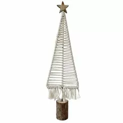 Promo ⭐ 19.3" Macramé 🛒 Christmas Tree Decoration by Ashland® ⌛