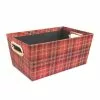 Cheapest 👍 Small Red Plaid Christmas Gift Bin by Ashland® 💯 -Ashland Sale Store 10703264 1