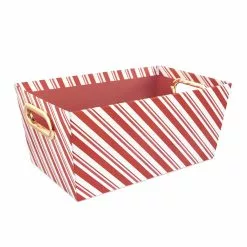 Wholesale 😍 Small Candy Cane Stripe Gift Bin by Ashland® 🤩