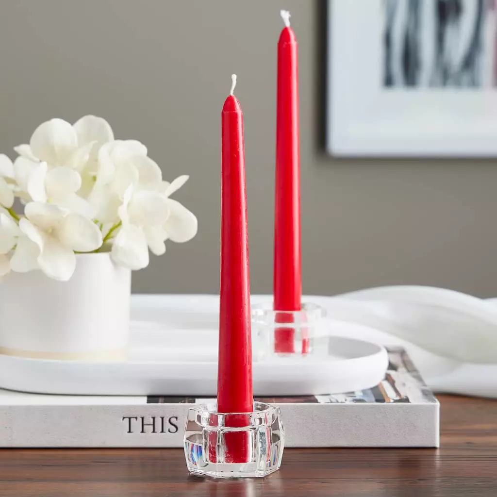 Discount ✔️ 48 Pack: 8" Red Taper Candle by Ashland® 😍 4 Discount ✔️ 48 Pack: 8" Red Taper Candle by Ashland® 😍 - Image 2