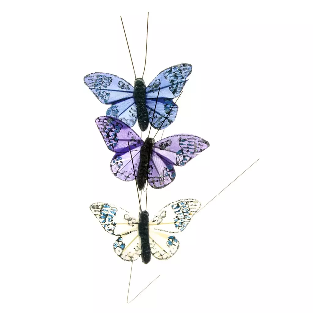 Budget ✔️ 18 Pack: Butterfly Accents by Ashland® ✨ 3 Budget ✔️ 18 Pack: Butterfly Accents by Ashland® ✨