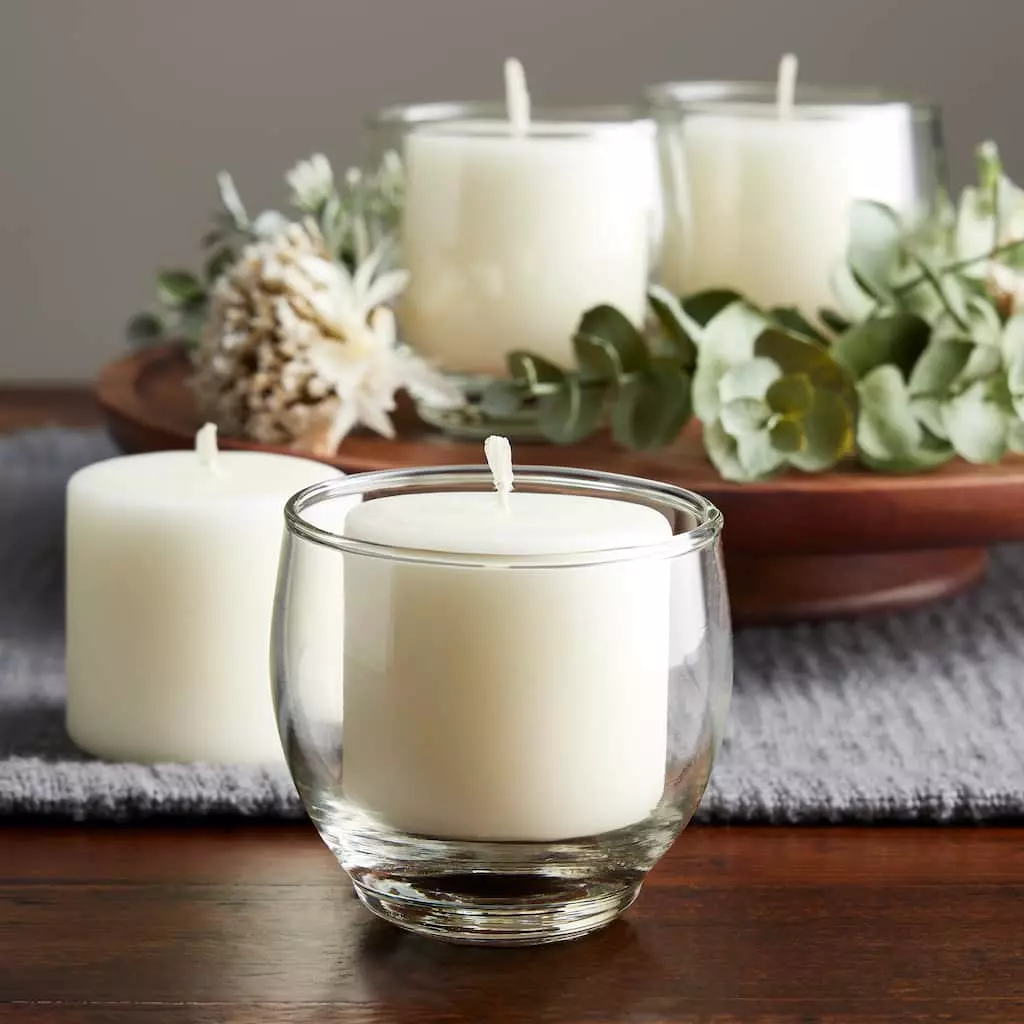 Best deal 🥰 24 Pack: Round Glass Votive Candle Holder by Ashland® 🎁 4 Best deal 🥰 24 Pack: Round Glass Votive Candle Holder by Ashland® 🎁 - Image 2