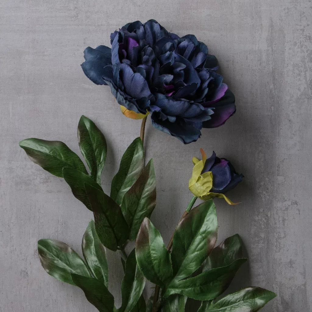 Wholesale 👍 12 Pack: Dark Blue Silk Garden Peony Spray by Ashland® ⭐ 5 Wholesale 👍 12 Pack: Dark Blue Silk Garden Peony Spray by Ashland® ⭐ - Image 3