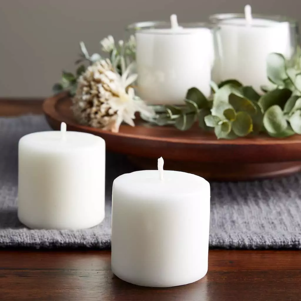 Buy 👏 12 Packs: 8 ct. (96 total) Basic Elements™ White Pillar Candles Value Pack by Ashland® 🎁 4 Buy 👏 12 Packs: 8 ct. (96 total) Basic Elements™ White Pillar Candles Value Pack by Ashland® 🎁 - Image 2