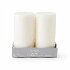 Buy ✨ 12 Packs: 2 ct. (24 total) White Pillar Candle Pair by Ashland® ⭐ -Ashland Sale Store MP317969 30