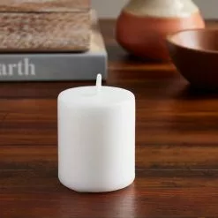 Coupon ⭐ 24 Pack: 2" x 2" Fresh Linen Mini Pillar Candle by Ashland® ⌛ -Ashland Sale Store MP338295 20