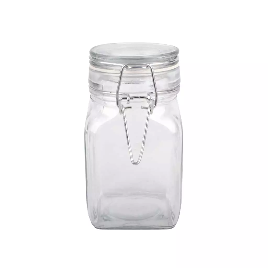 Brand new ⌛ 12 Pack: Square Glass Jar with Latch by Ashland® ⭐ 5 Brand new ⌛ 12 Pack: Square Glass Jar with Latch by Ashland® ⭐ - Image 3