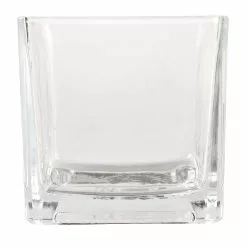 Buy 🤩 12 Pack: 5" Cube Glass Vase by Ashland® 💯