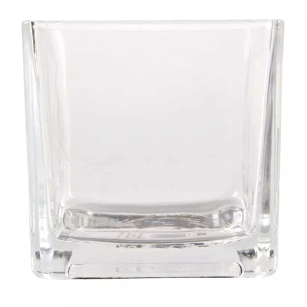 Buy 🤩 12 Pack: 5" Cube Glass Vase by Ashland® 💯 3 Buy 🤩 12 Pack: 5" Cube Glass Vase by Ashland® 💯