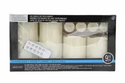 Best Sale ⌛ 12 Packs: 9 ct. (108 total) Basic Elements™ Ivory LED Candle Set with Remote by Ashland® 👏