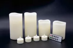 Best Sale ⌛ 12 Packs: 9 ct. (108 total) Basic Elements™ Ivory LED Candle Set with Remote by Ashland® 👏 -Ashland Sale Store MP466356 2