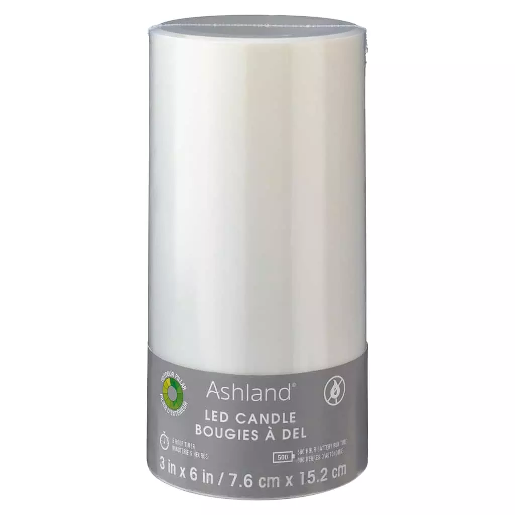 Top 10 ❤️ 12 Pack: 3" x 6" White LED Outdoor Pillar Candle by Ashland® 😍 3 Top 10 ❤️ 12 Pack: 3" x 6" White LED Outdoor Pillar Candle by Ashland® 😍