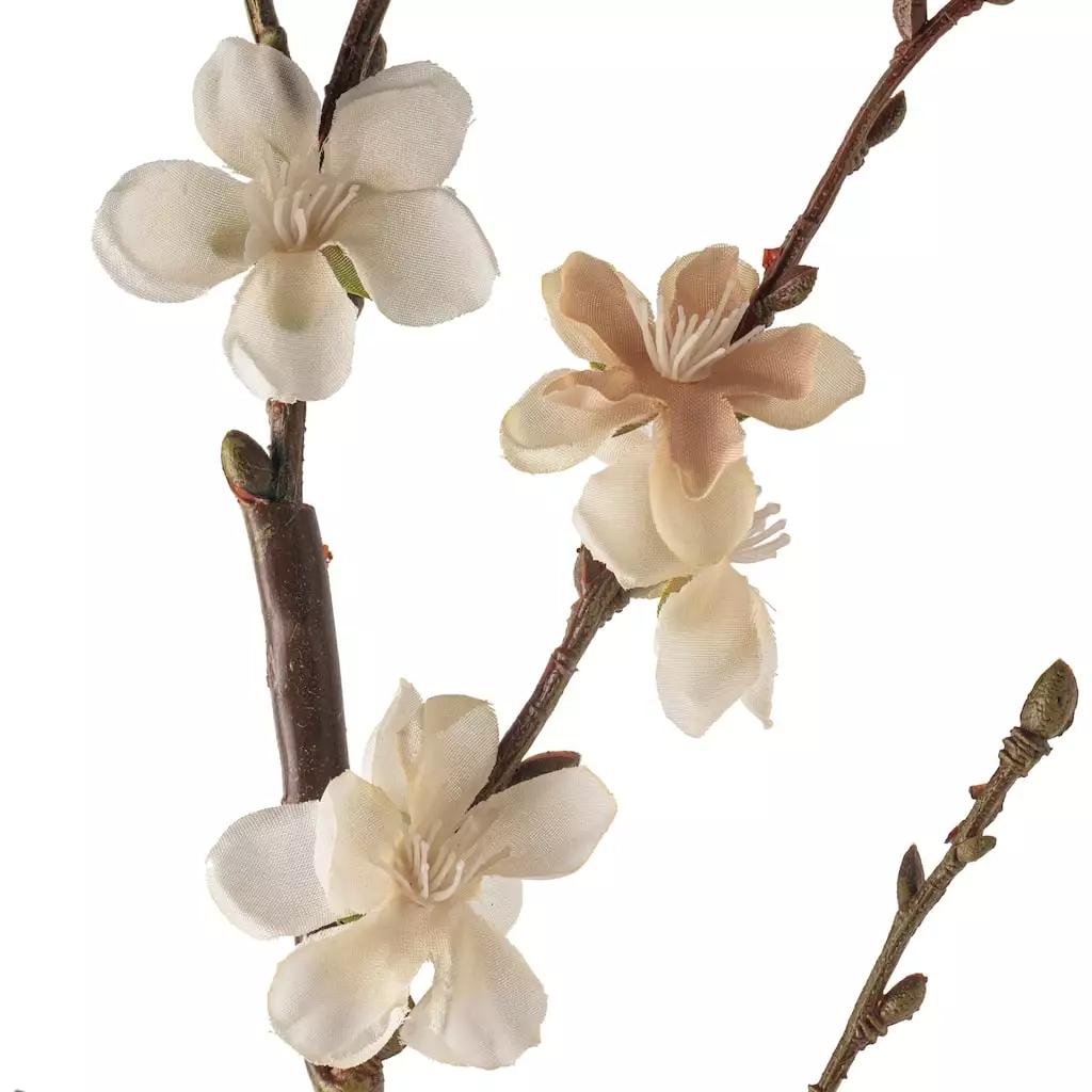Buy ❤️ 12 Pack: Cream Peach Blossom Stem by Ashland® ✔️ 5 Buy ❤️ 12 Pack: Cream Peach Blossom Stem by Ashland® ✔️ - Image 3