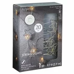 Coupon 🔔 12 Pack: 10ft. Warm White Wired Star LED String Lights by Ashland™ ✔️ -Ashland Sale Store MP558088 30