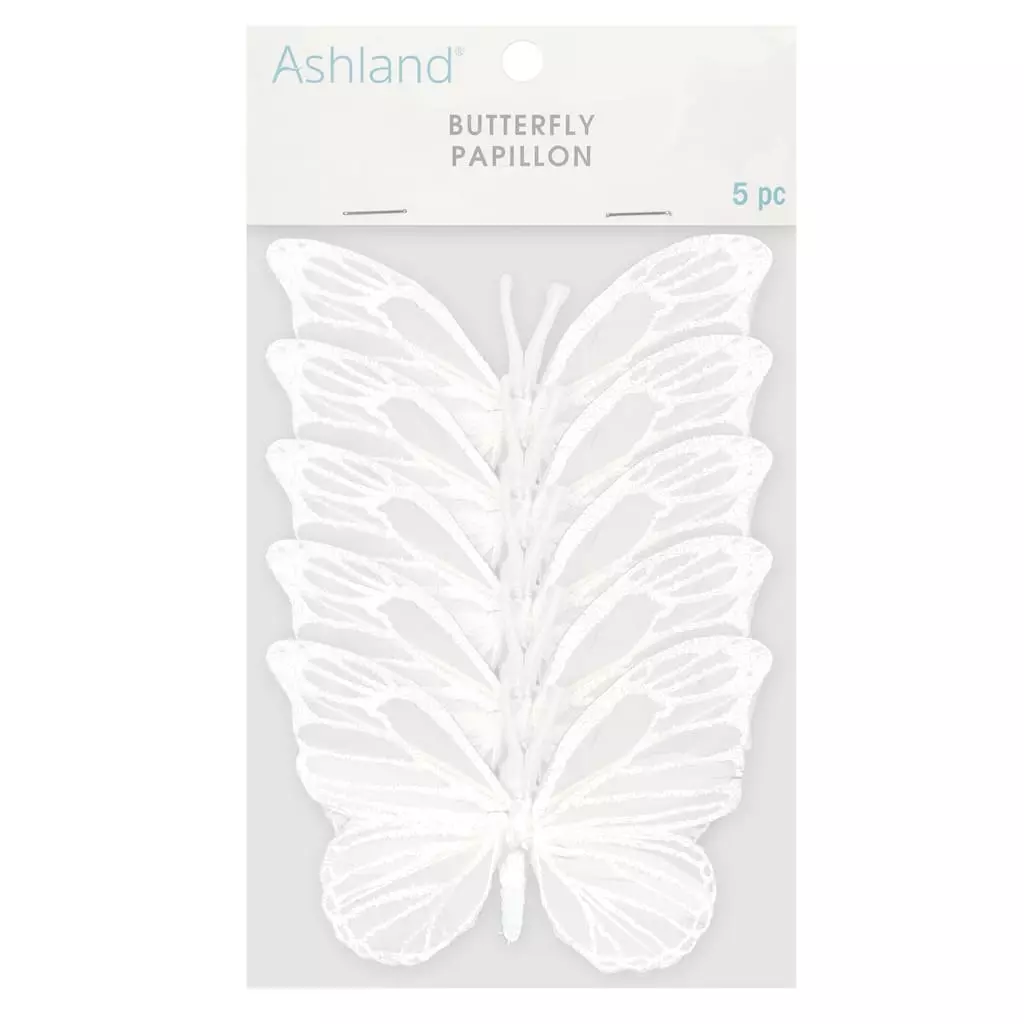Best Pirce 🎉 8 Packs: 5ct. (40 total) 8.6" White Feather Butterflies by Ashland® ✔️ 4 Best Pirce 🎉 8 Packs: 5ct. (40 total) 8.6" White Feather Butterflies by Ashland® ✔️ - Image 2