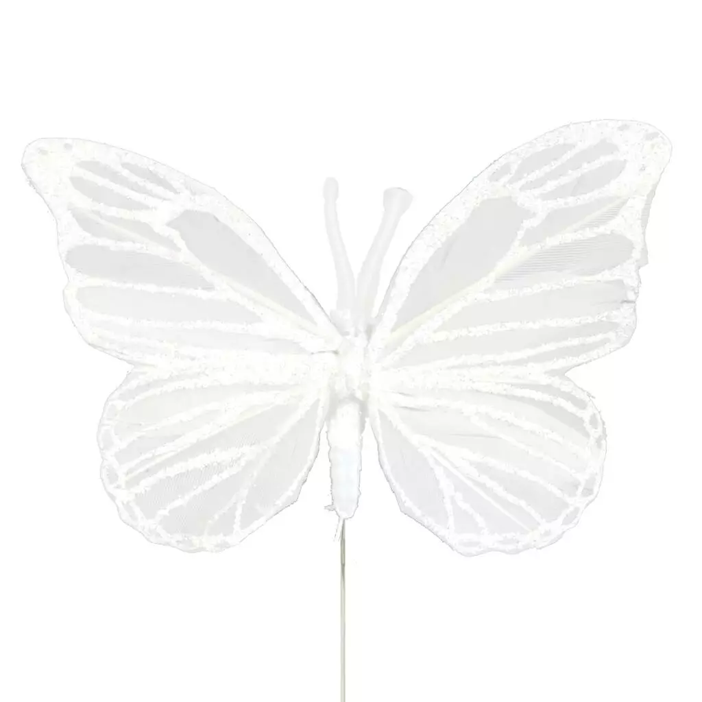 Best Pirce 🎉 8 Packs: 5ct. (40 total) 8.6" White Feather Butterflies by Ashland® ✔️ 5 Best Pirce 🎉 8 Packs: 5ct. (40 total) 8.6" White Feather Butterflies by Ashland® ✔️ - Image 3