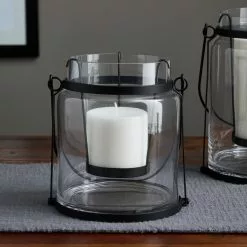 Best deal 🤩 6 Pack: 7.2" Glass Lantern with Black Handle by Ashland® ❤️ -Ashland Sale Store MP633878 20
