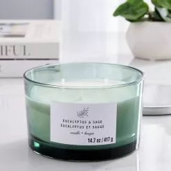 New 😀 8 Pack: Eucalyptus & Sage 3-Wick Jar Candle by Ashland® 🌟 -Ashland Sale Store MP638411 20